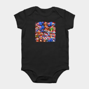 Australian happy Christmas Baby Bodysuit